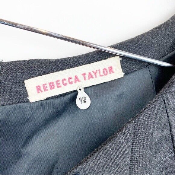 REBECCA TAYLOR Virgin Wool Blend Sheath Dress 12 - Picture 6 of 7